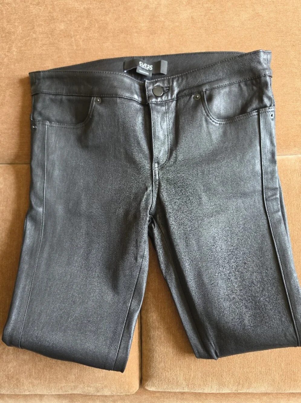 Cut25 By Yigal Azrouel 100% Leather Skinny Pants Black Sz 4